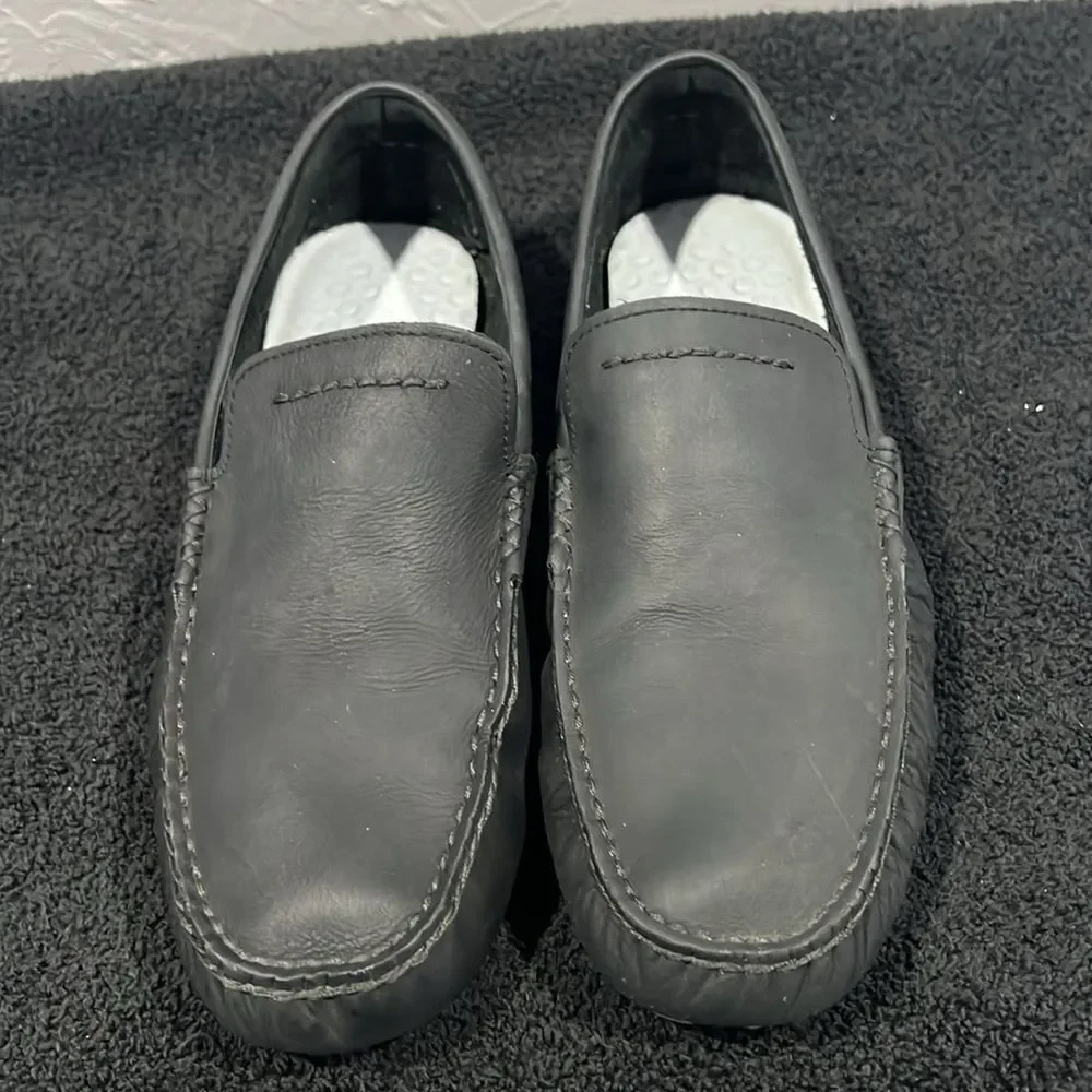 UGG Australia‎ UGG HENRICK Black  DRIVING Loafer SHOES Men Sz 10/10.5 - EUC